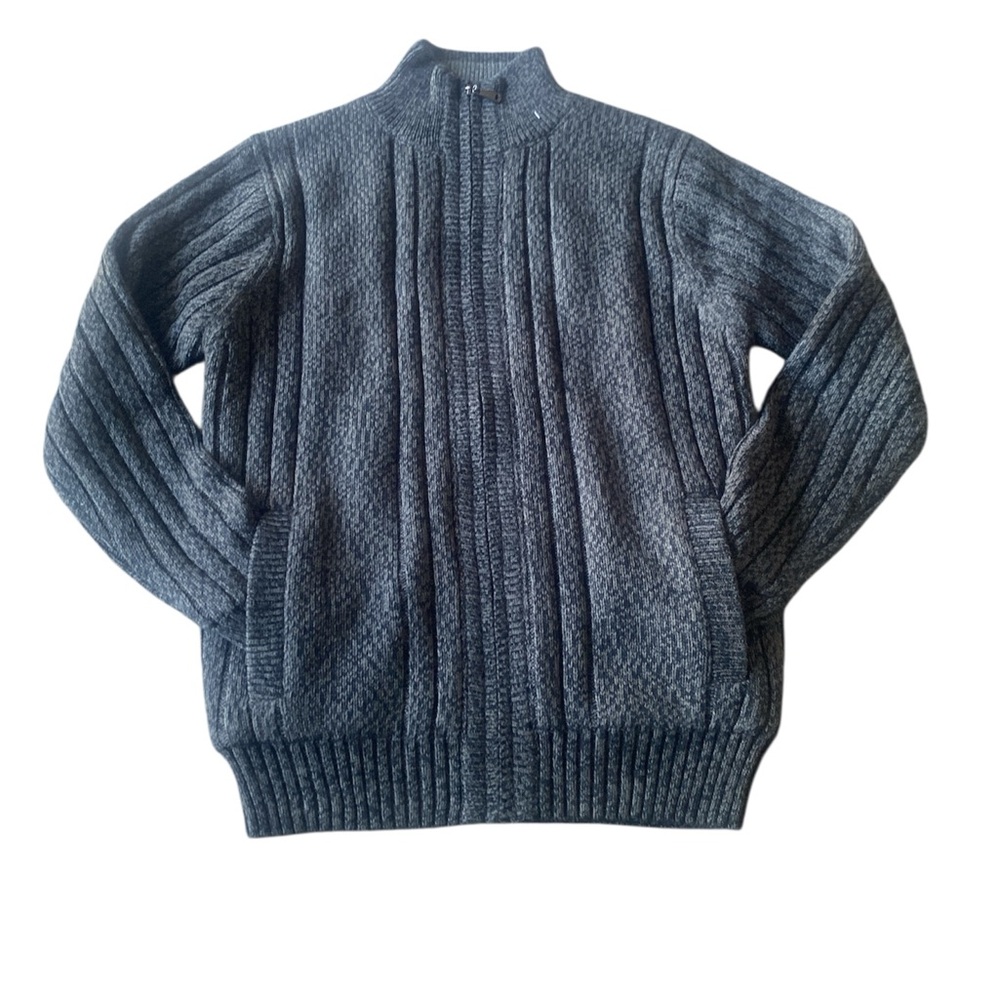 NWT Men's Gray Zip Up Sweater Z35